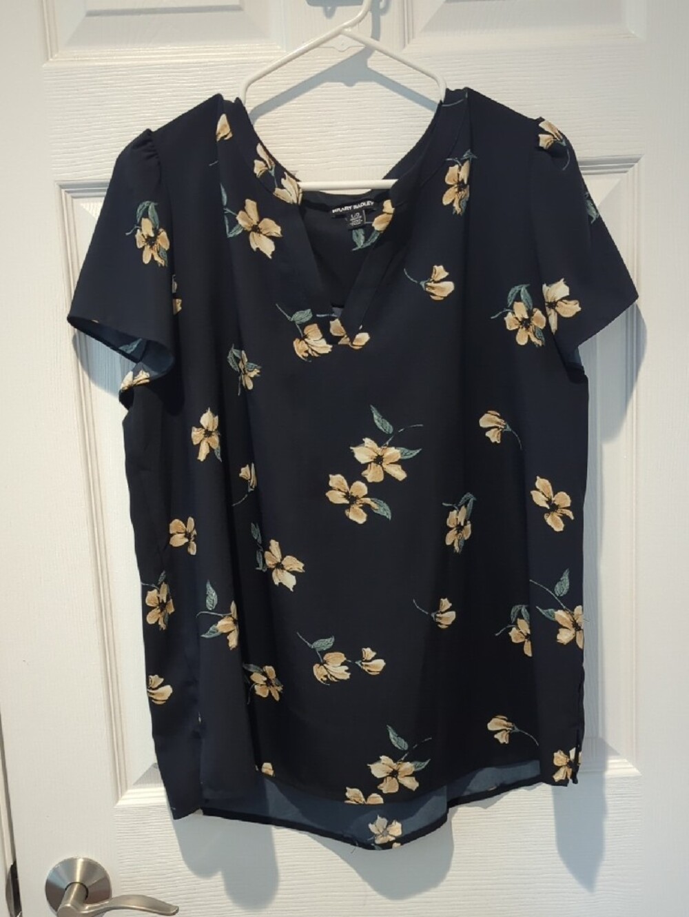 LOFT & Hillary Radley - Mixed Floral & Printed Tops - Navy, Pink, Yellow, Black - Picture 5 of 9